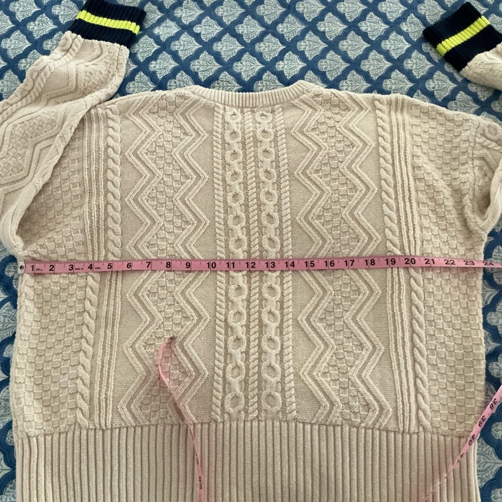 Vineyard Vines Cream Cable Knit Sweater - Picture 9 of 9